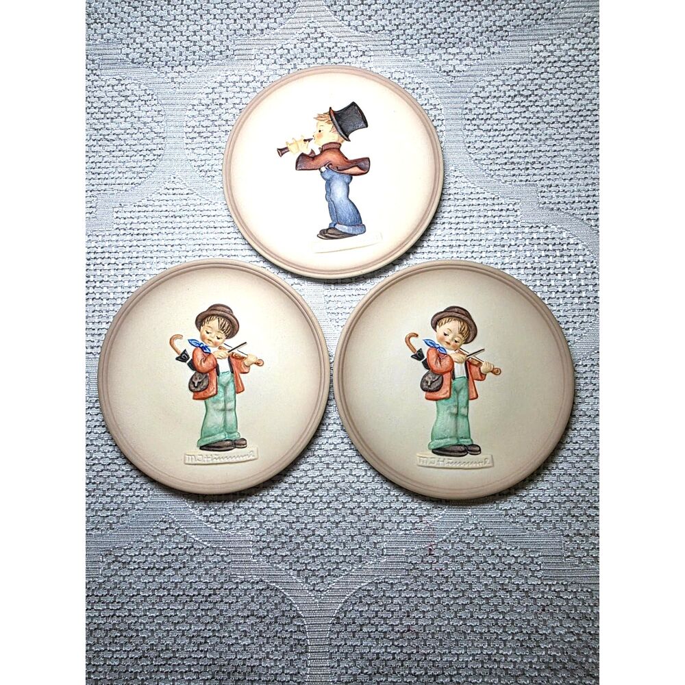 Vintage Goebel Hummel "Little Music Makers" Mini Plates- Set of 3 1984-1987